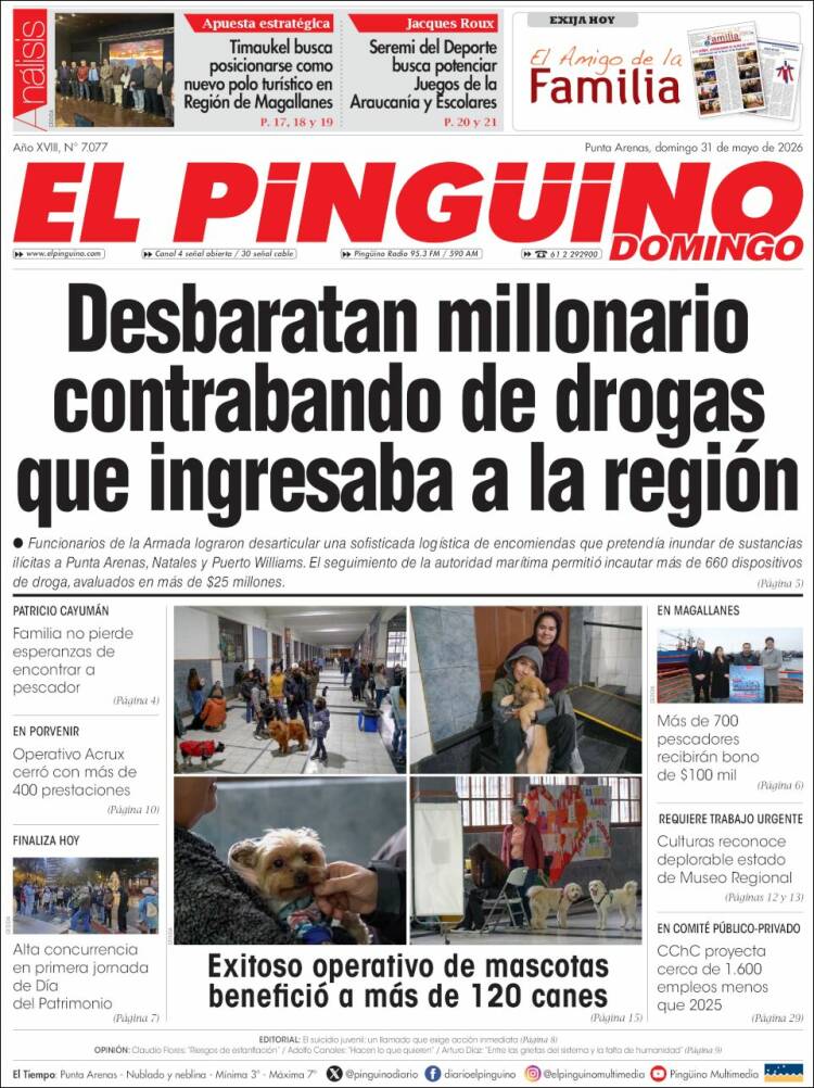 Portada de El Pingüino (Chile)