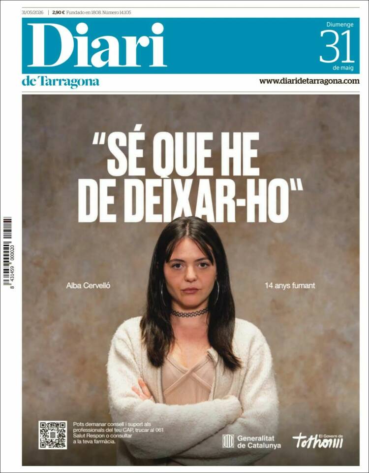 Portada de Diari de Tarragona (Espa&ntilde;a)