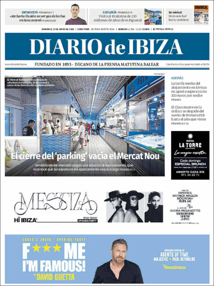 Portada de Diario de Ibiza (Espa&ntilde;a)