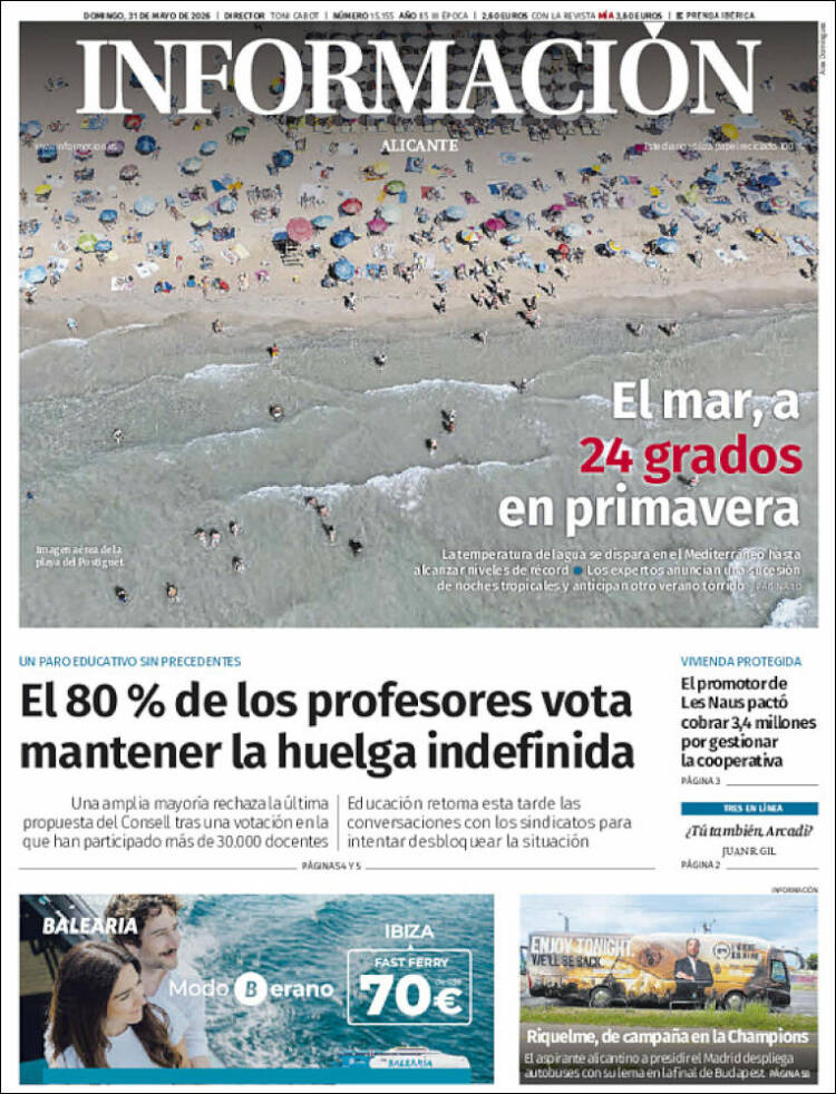 Portada de Diario Información (Espa&ntilde;a)