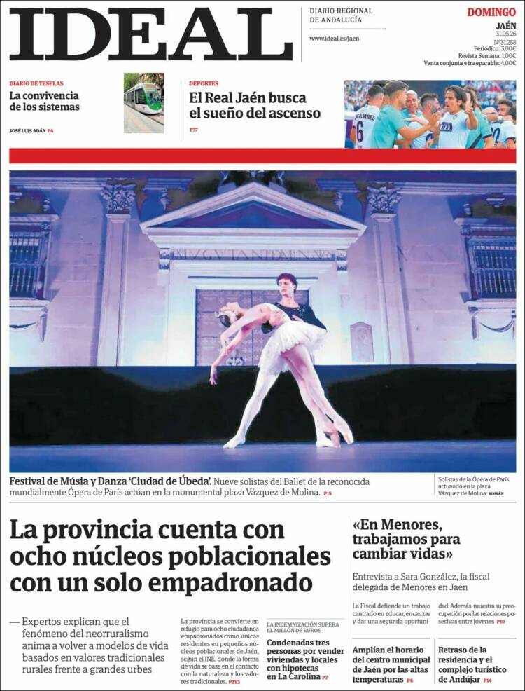 Portada de El Ideal de Jaén (Espa&ntilde;a)