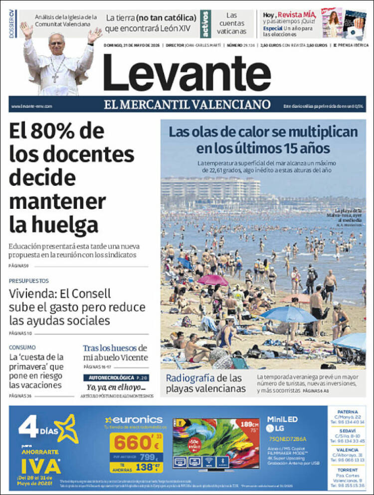 Portada de Levante (Espa&ntilde;a)