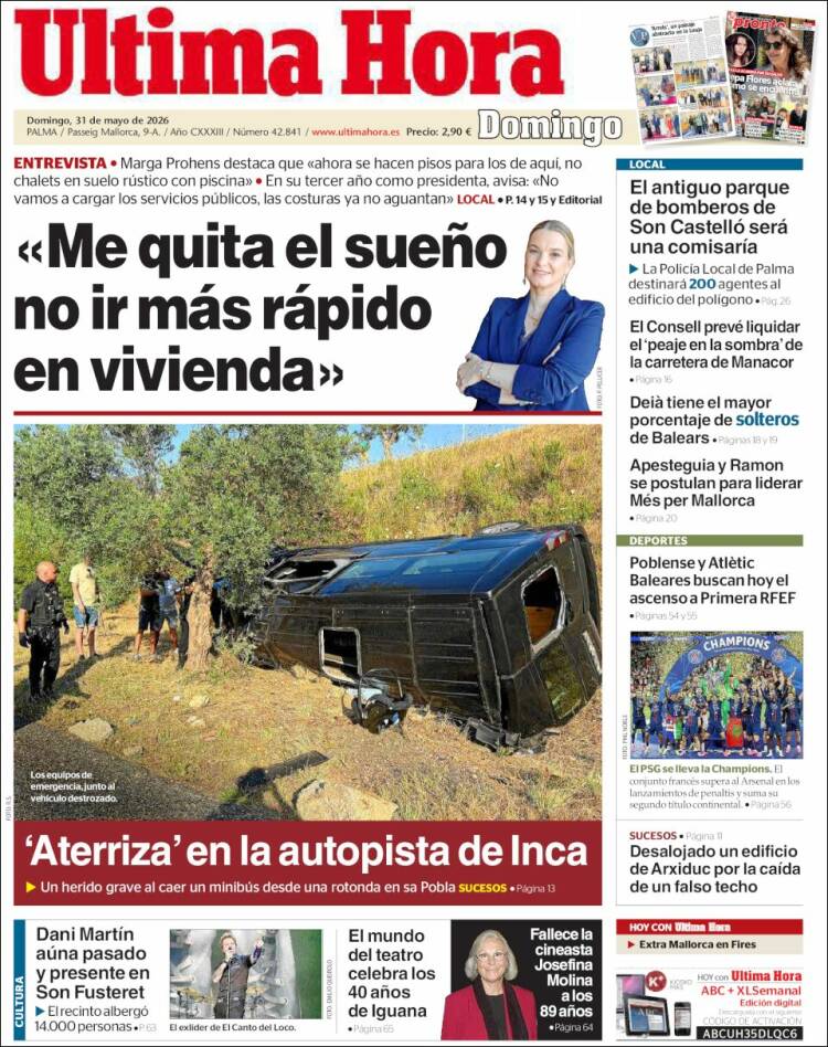 Portada de Última Hora (Espa&ntilde;a)