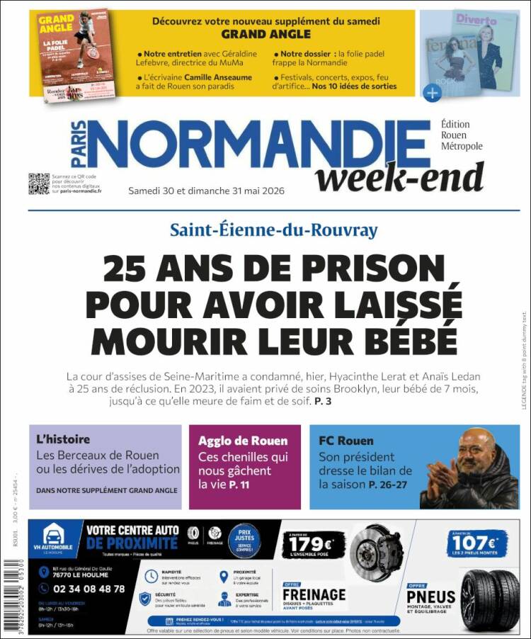 Portada de Paris Normandie (Francia)