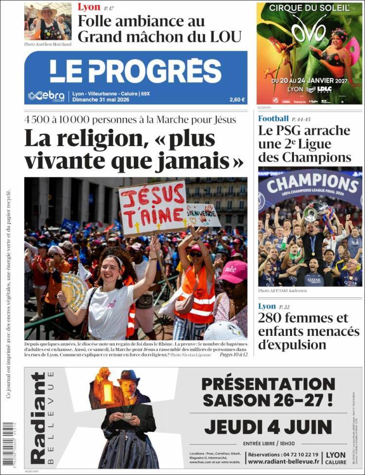 Portada de Progres de Fecamp (Francia)