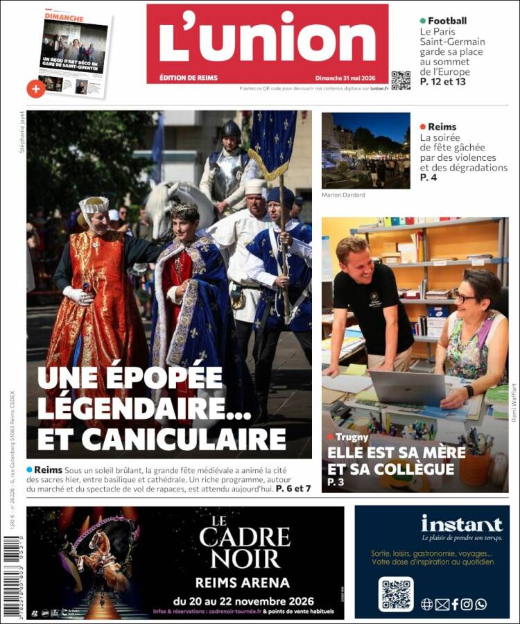 Portada de L'Union (Francia)