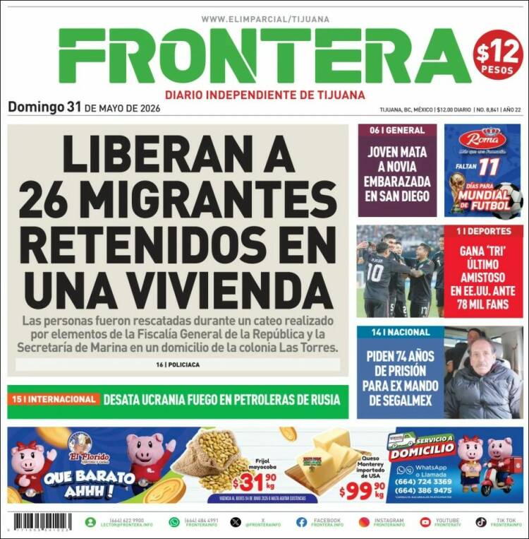 Portada de Frontera (M&eacute;xico)