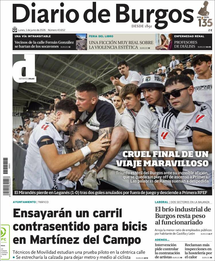 Portada de Diario de Burgos (Espa&ntilde;a)
