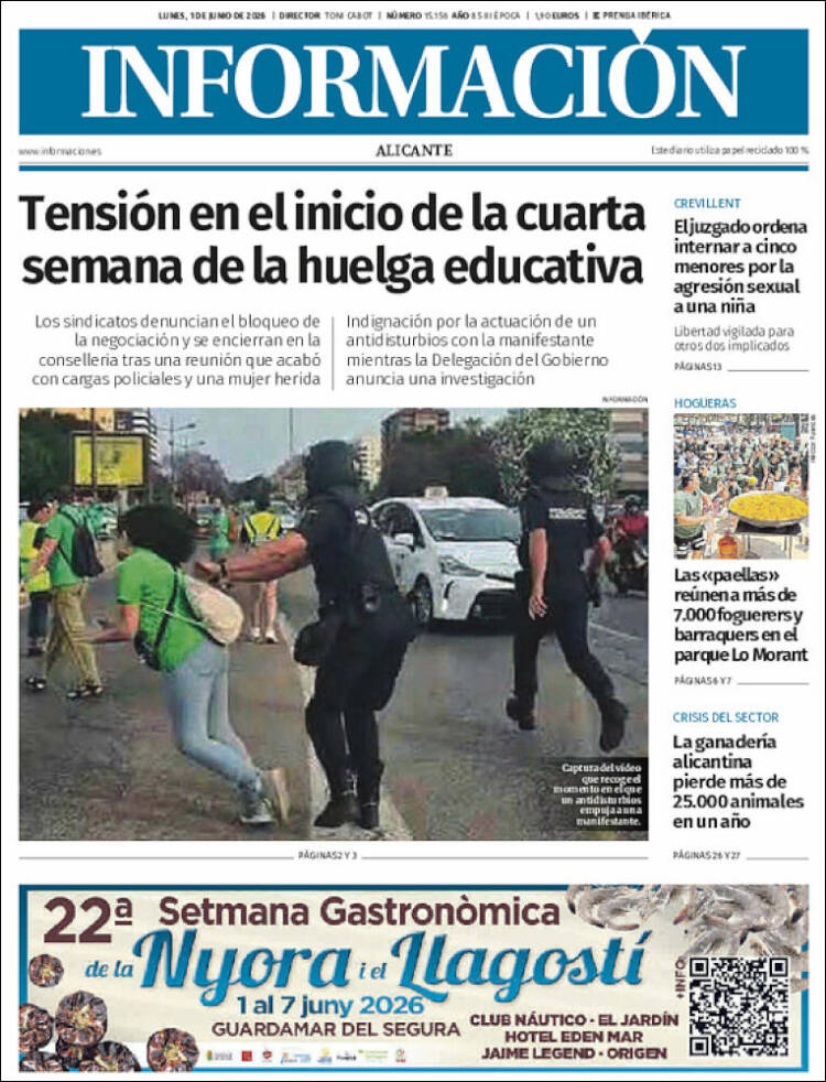Portada de Diario Información (Espa&ntilde;a)