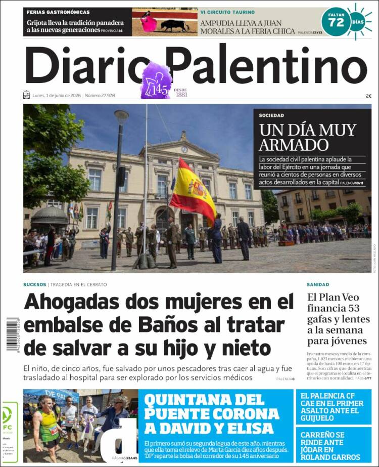Portada de Diario Palentino (Espa&ntilde;a)