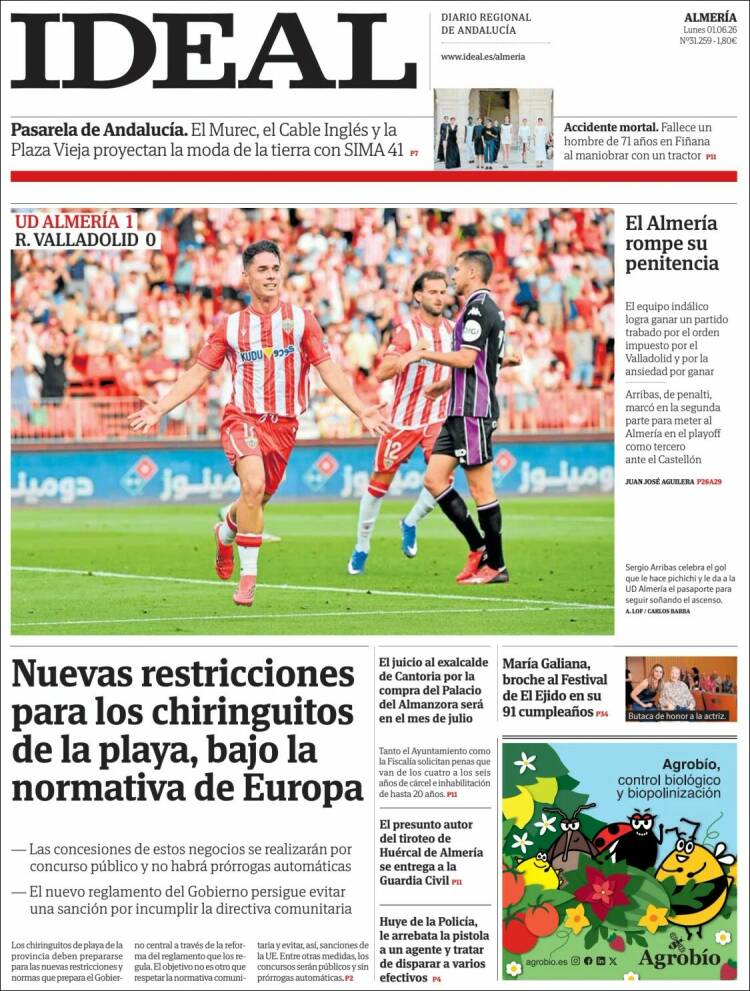 Portada de Ideal Almeria (Espa&ntilde;a)