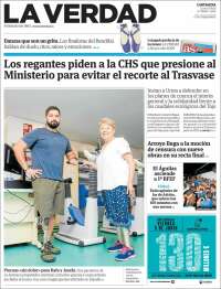 Portada de La Verdad de Cartagena (Espa&ntilde;a)