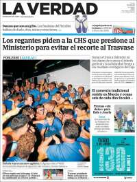 Portada de La Verdad de Murcia (Espa&ntilde;a)