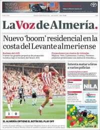 Portada de La Voz de Almería (Espa&ntilde;a)