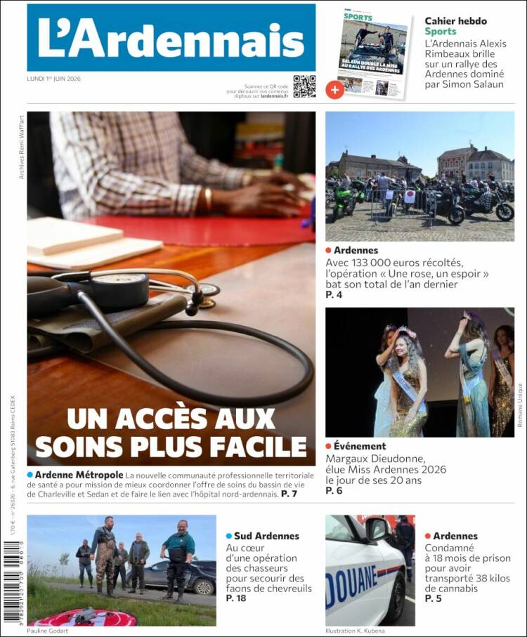 Portada de L'Ardenais (Francia)