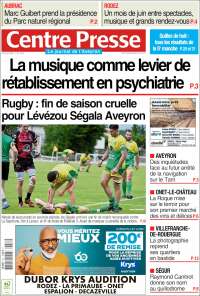 Portada de Centre Presse (Francia)
