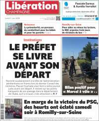 Portada de Libération Champagne (Francia)