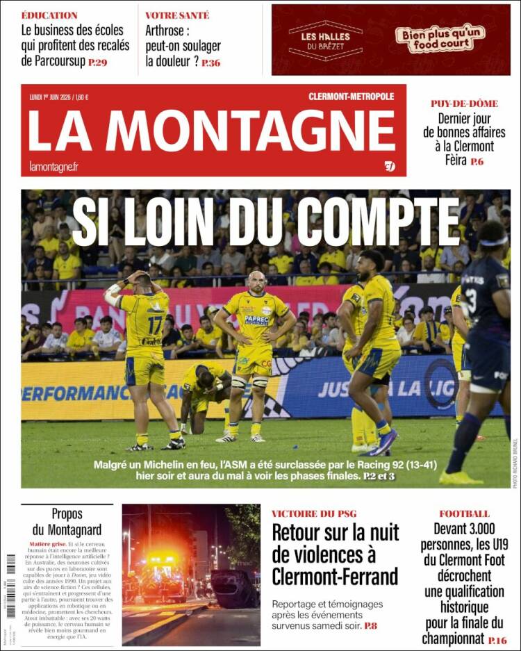 Portada de La Montagne (Francia)