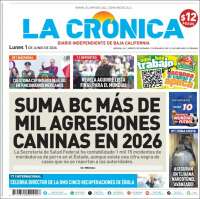 Portada de La Crónica de Baja California (M&eacute;xico)
