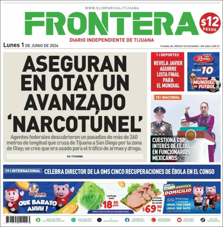 Portada de Frontera (M&eacute;xico)