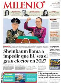 Portada de Milenio de León (M&eacute;xico)