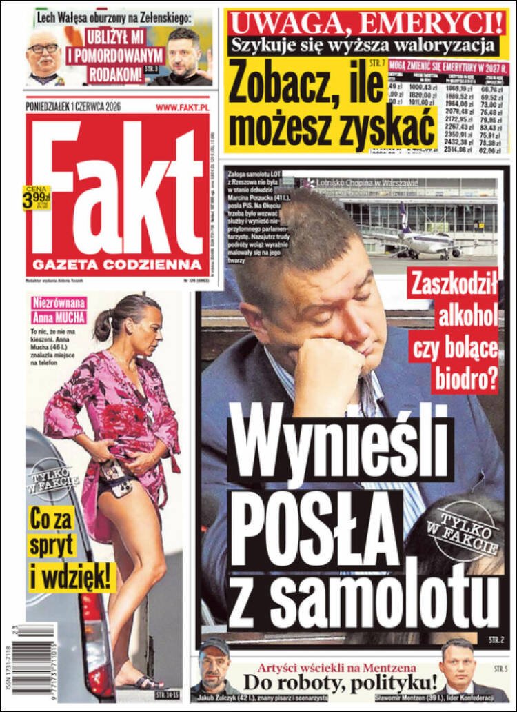 Portada de Fakt (Polonia)
