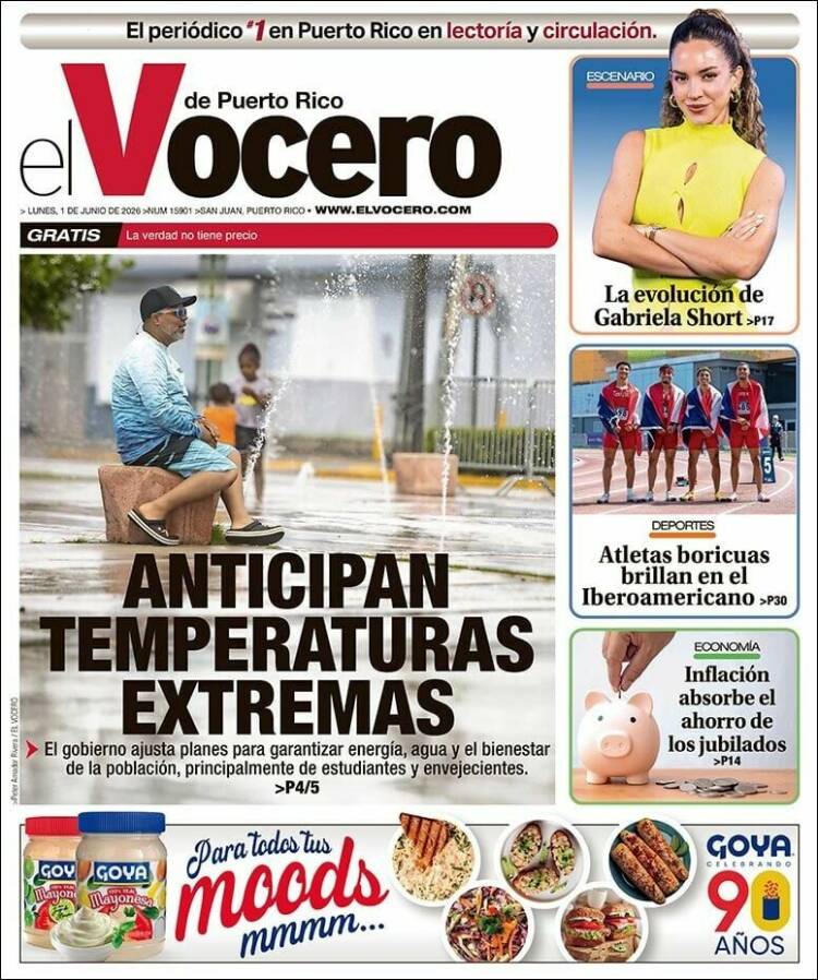 Portada de Vocero (Puerto Rico)