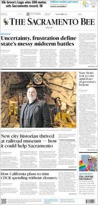Portada de The Sacramento Bee (USA)
