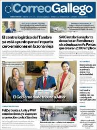 Portada de El Correo Gallego (Espa&ntilde;a)