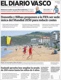 Portada de Diario Vasco (Espa&ntilde;a)