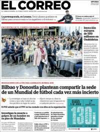 Portada de El Correo - Guipuzcoa (Espa&ntilde;a)
