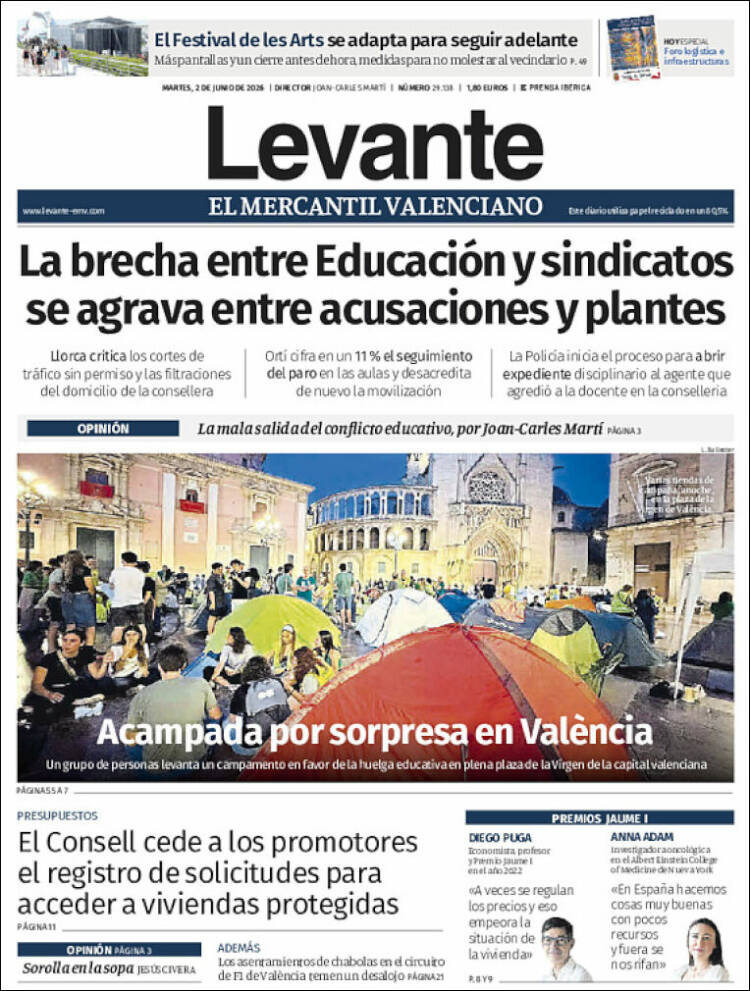 Portada de Levante (Espa&ntilde;a)