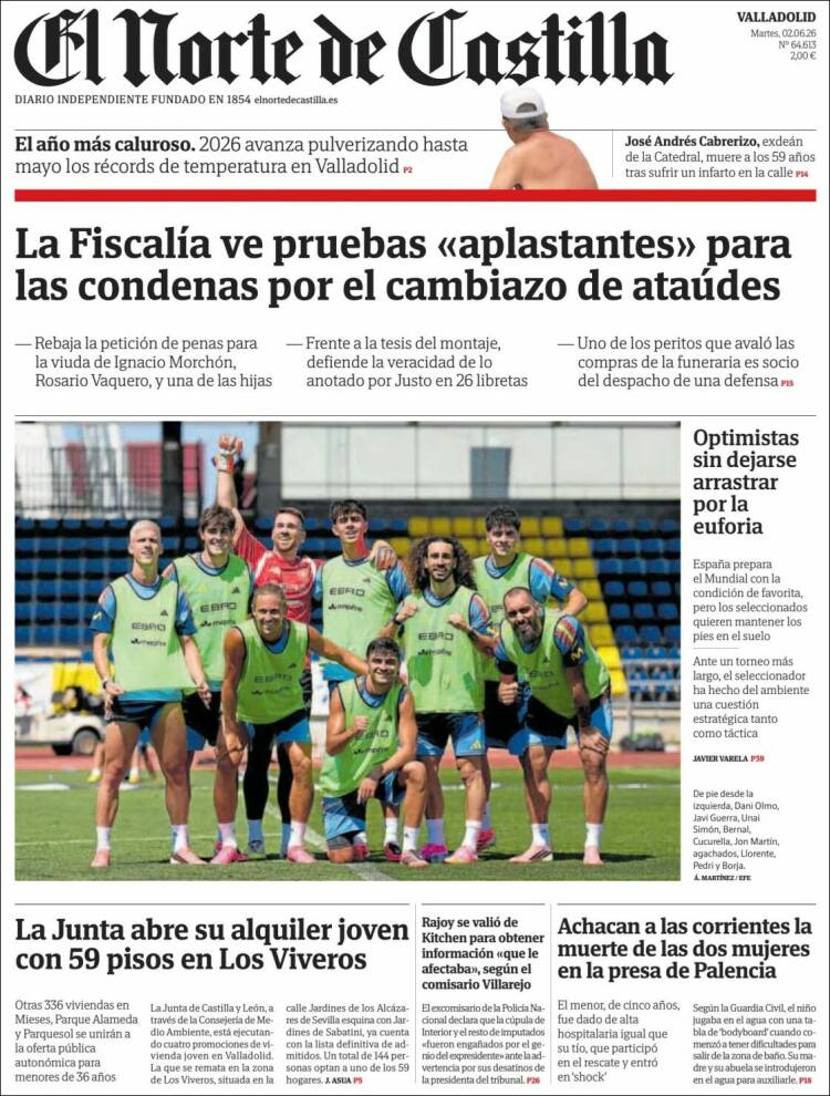 Portada de Norte de Castilla - Valladolid (Espa&ntilde;a)