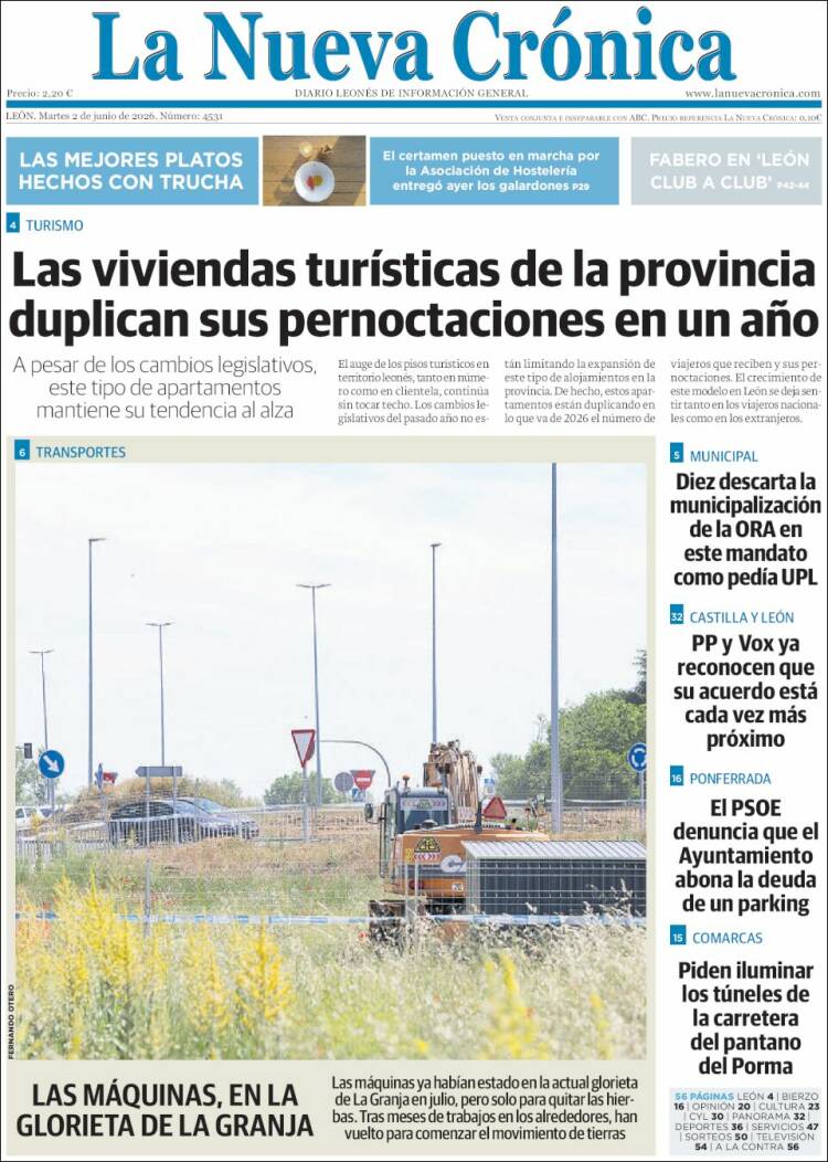 Portada de La Nueva Crónica (Espa&ntilde;a)