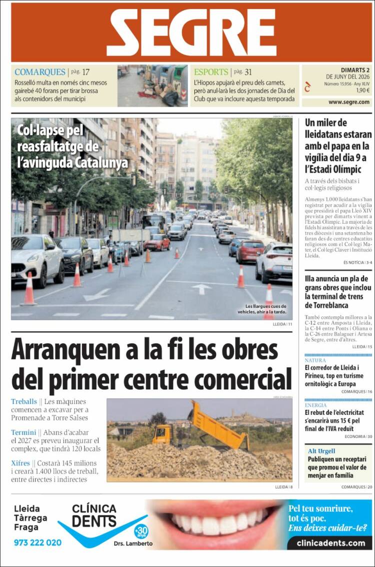 Portada de Segre (Espa&ntilde;a)