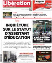 Portada de Libération Champagne (Francia)