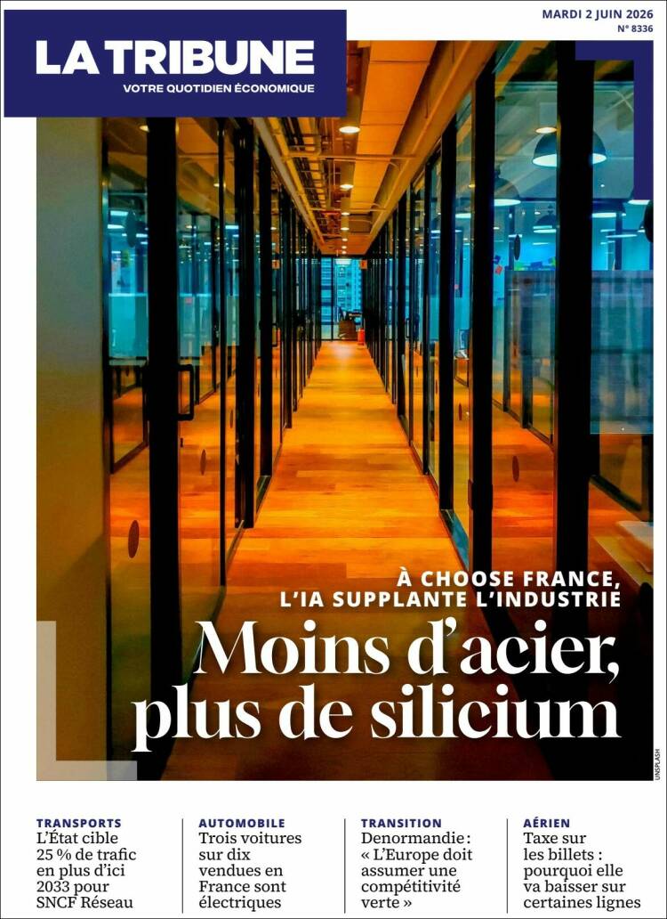 Portada de La Tribune (Francia)