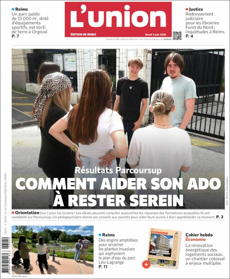Portada de L'Union (Francia)