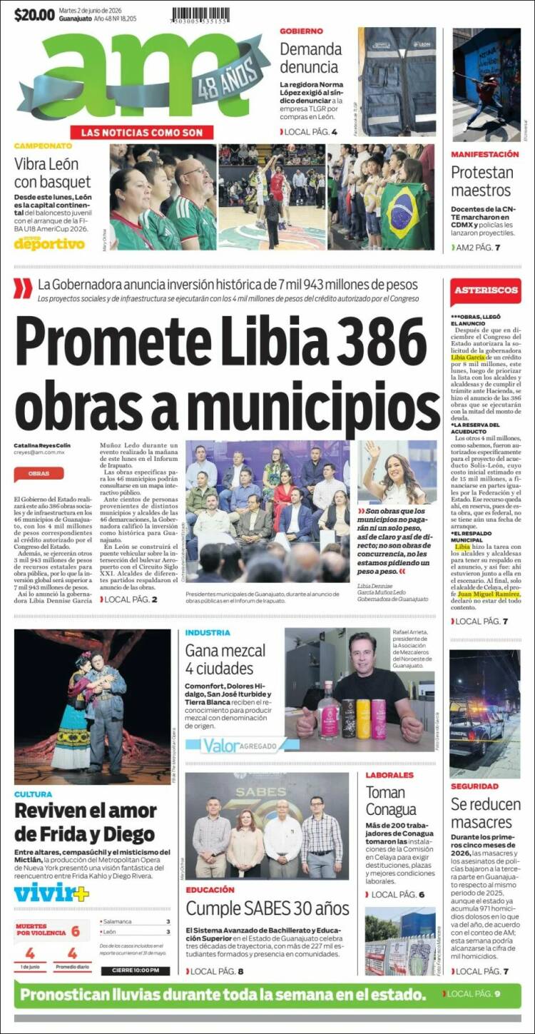 Portada de Al Día A.M. (M&eacute;xico)