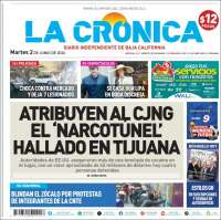 Portada de La Crónica de Baja California (M&eacute;xico)