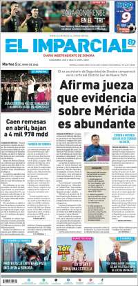 Portada de El Imparcial (M&eacute;xico)