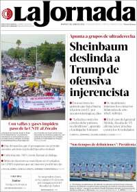 Portada de La Jornada (M&eacute;xico)