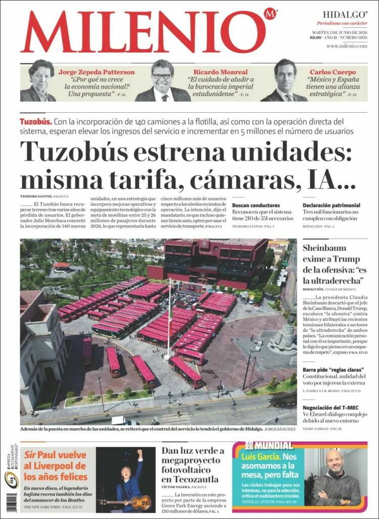 Portada de Milenio de Hidalgo (M&eacute;xico)