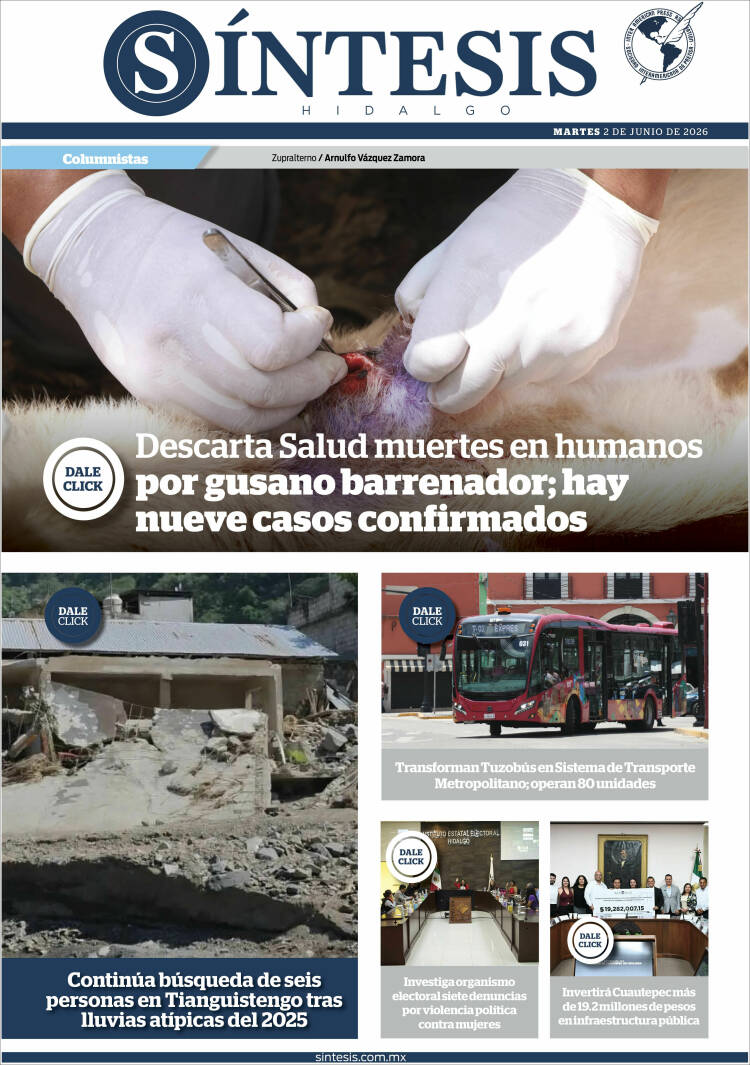 Portada de Sistesis - Hidalgo (M&eacute;xico)