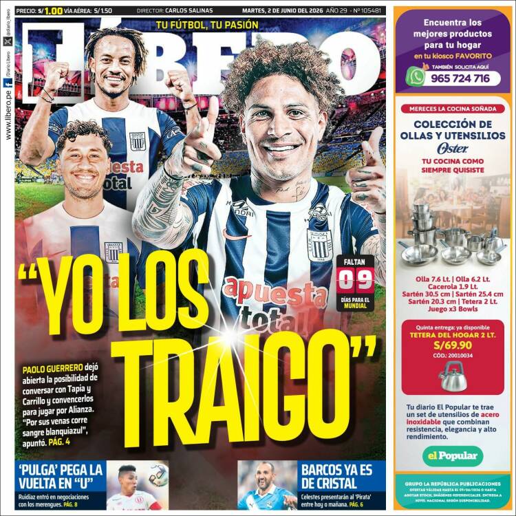 Portada de Líbero (Per&uacute;)