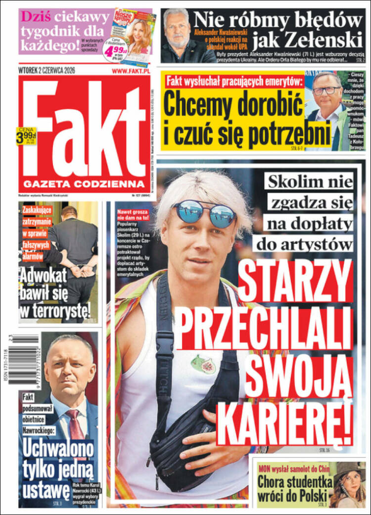 Portada de Fakt (Polonia)