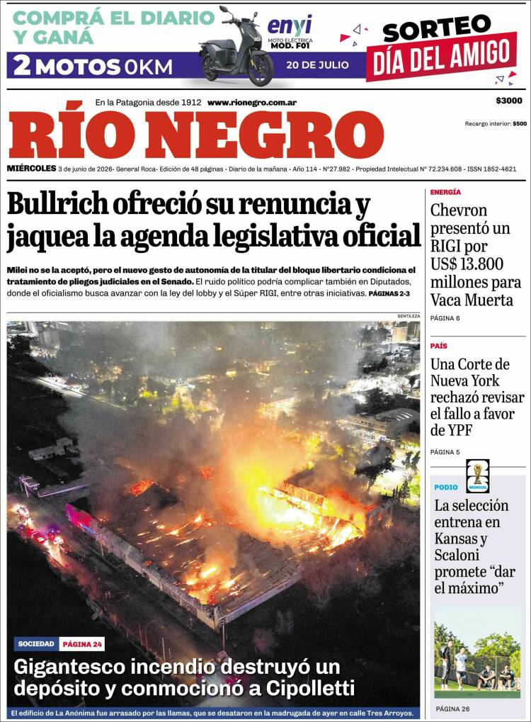 Portada de Rio Negro (Argentina)