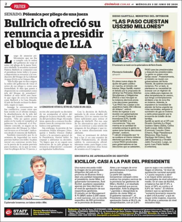 Portada de La Voz del Chaco (Argentina)