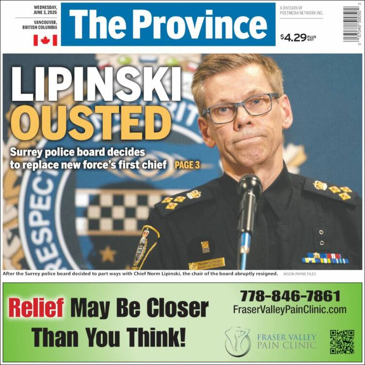 Portada de The Province (Canad&aacute;)