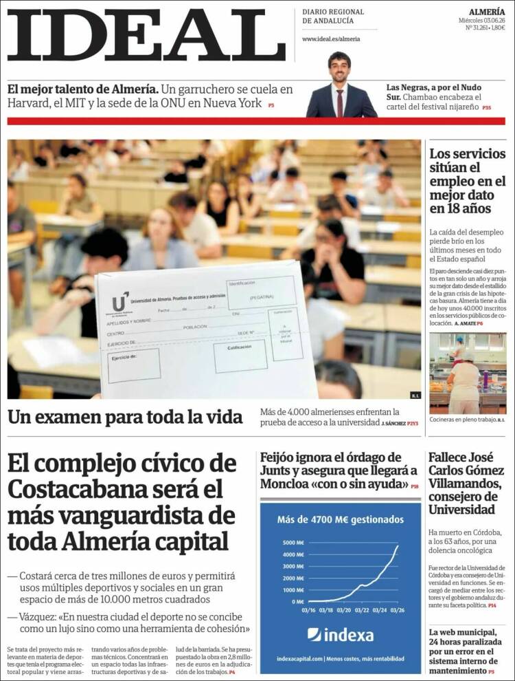 Portada de Ideal Almeria (Espa&ntilde;a)